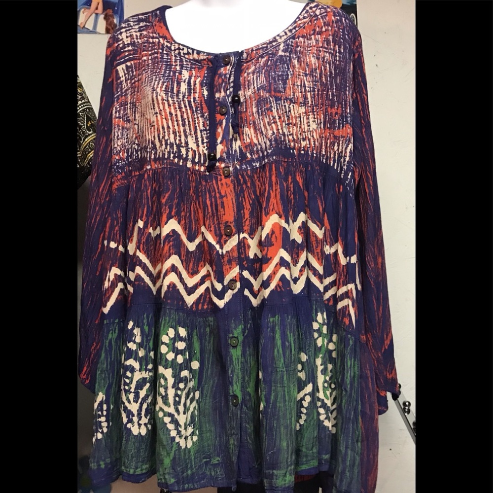 219751 LG/CL/GR 01 Sacred Threads Blouse Onesize - Picture 2 of 4